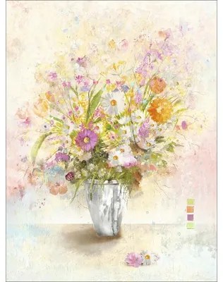 Tablou canvas Retro Bunch Of Flowers 57x77 cm