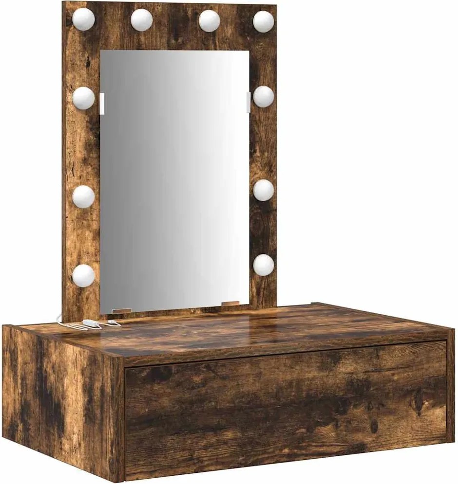 vidaXL Masă de Machiaj cu sertar Maro 60 x 40 x 70 cm Lemn compozit