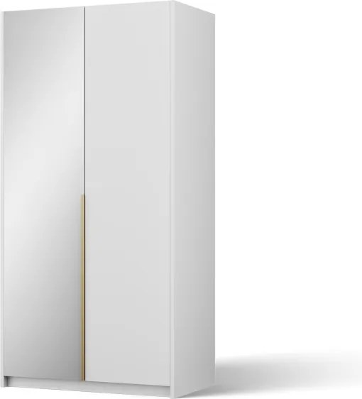 Dulap Alera II Hinged – cu oglindă – 100x58x204 cm – Alb – Alera II Hinged Dulap – Varianta 2