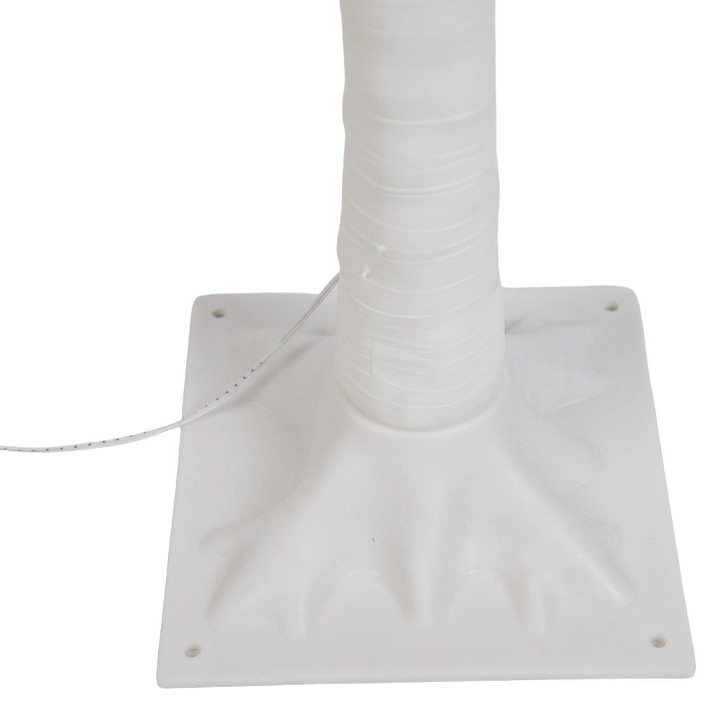 Lampă de podea de Crăciun albă în formă de copac 120 cm, cu LED și timer IP44 - Ki