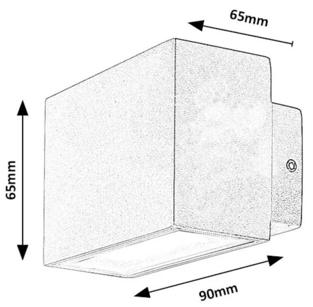Aplica de perete exterior IP54 LED Mataro alb