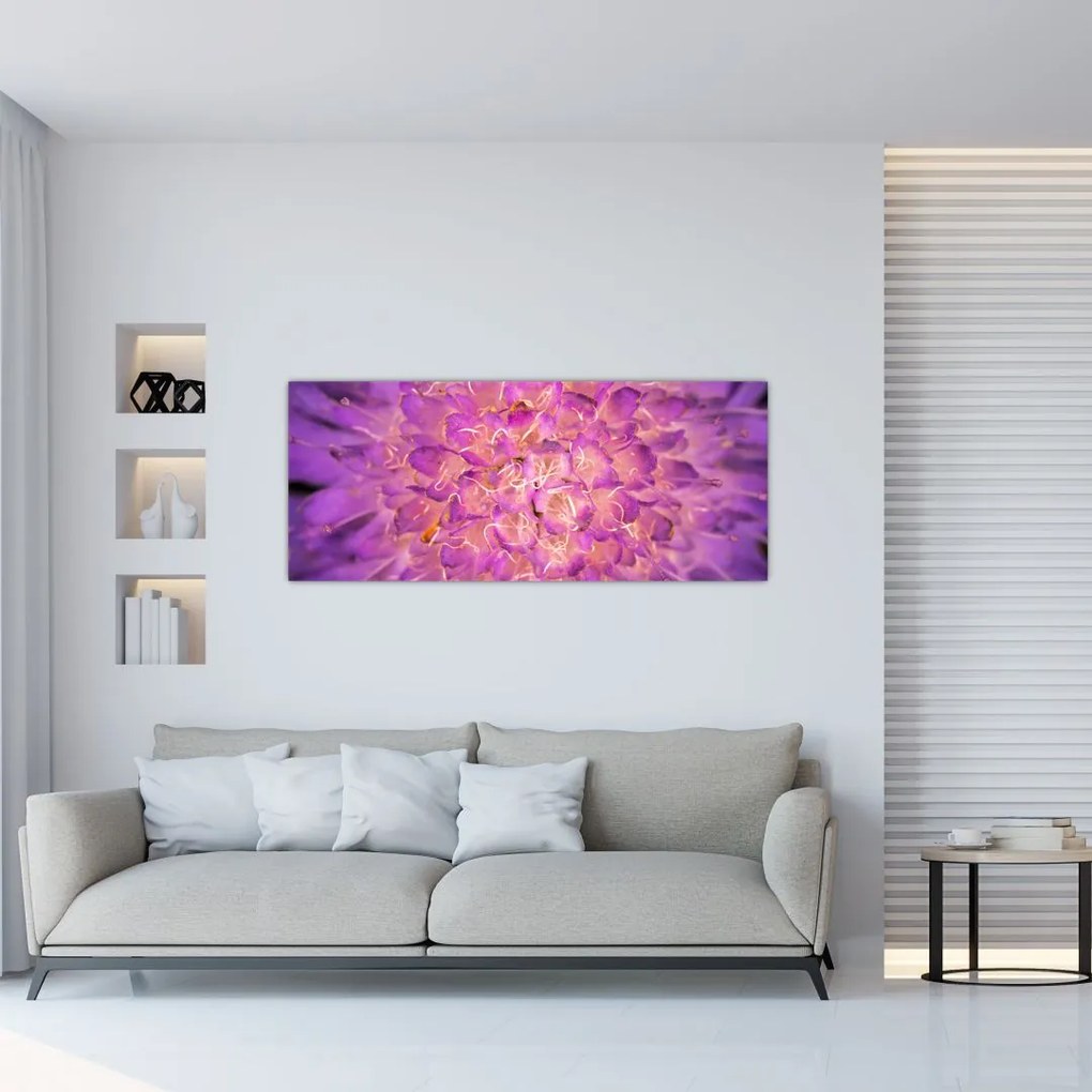 Tablou detailat cu floare (120x50 cm)