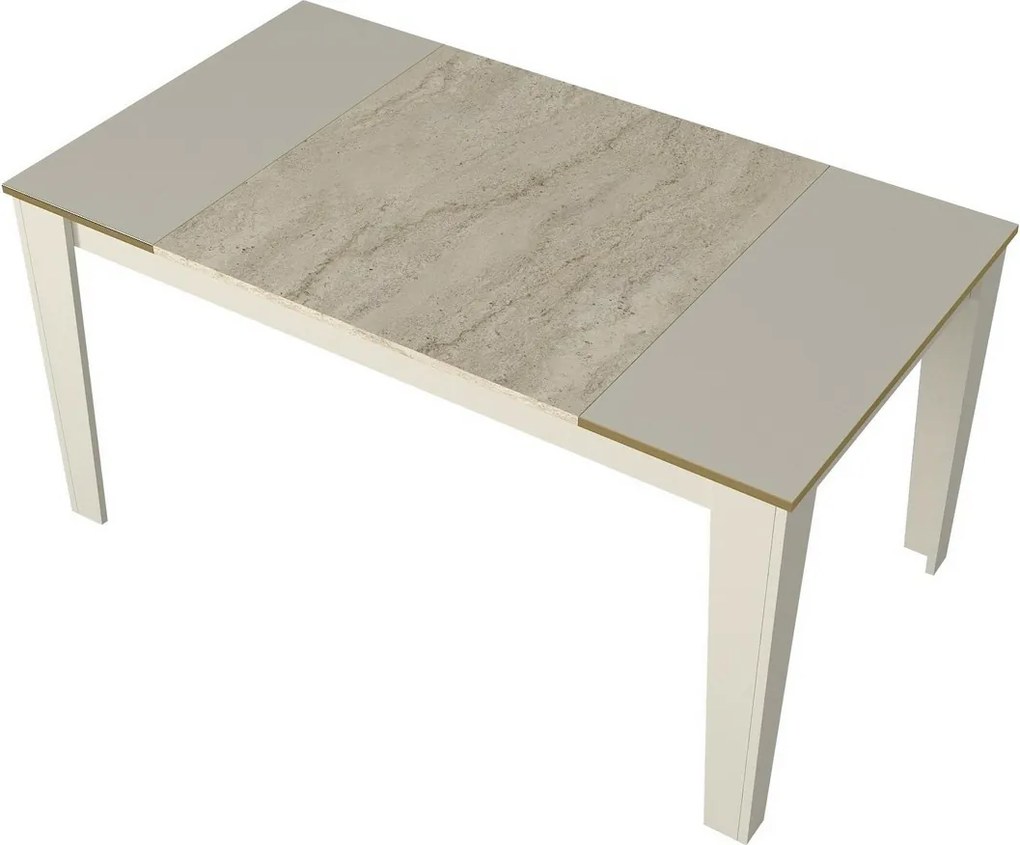 Masă de sufragerie Veyron Travertine and Sandstone