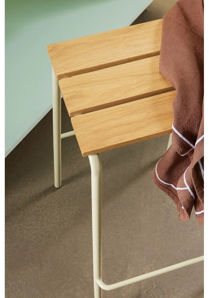 Set de scaune de bar bej/în culoare naturală 2 buc. (înălțime șezut 76 cm) Stilt – Hübsch