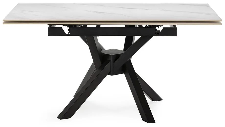 Masă de dining extensibilă cu blat din piatră cu blat suplimentar 90x150 cm Arlene – Marckeric