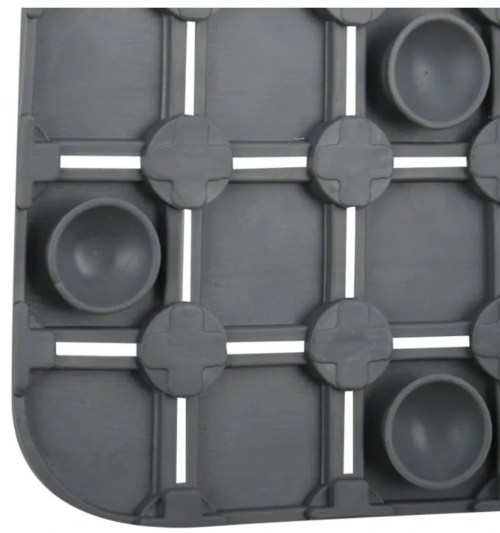 Spirella Suport antiderapant pentru cadă QUADROPremium, gri, 36 x 76 cm