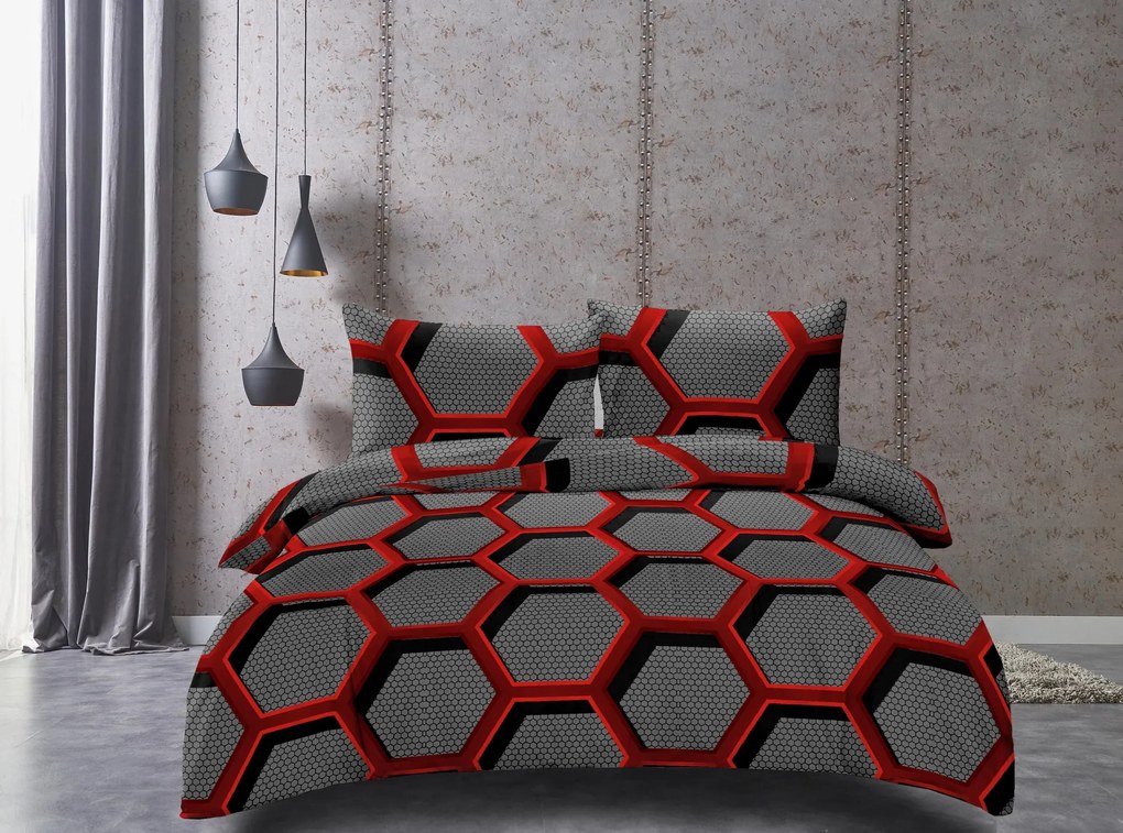 Lenjerie de pat din microfibra Culoare gri, ZORINO Dimensiune lenjerie de pat: 2 buc 70 x 80 cm | 160 x 200 cm