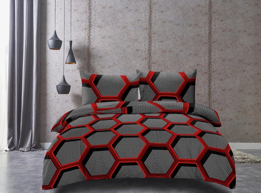 Lenjerie de pat din microfibra Culoare gri, ZORINO Dimensiune lenjerie de pat: 2 buc 70 x 80 cm | 200 x 220 cm