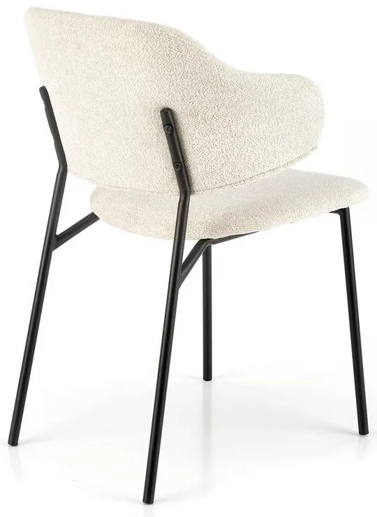 Scaun de bucaterie Lutero, crem