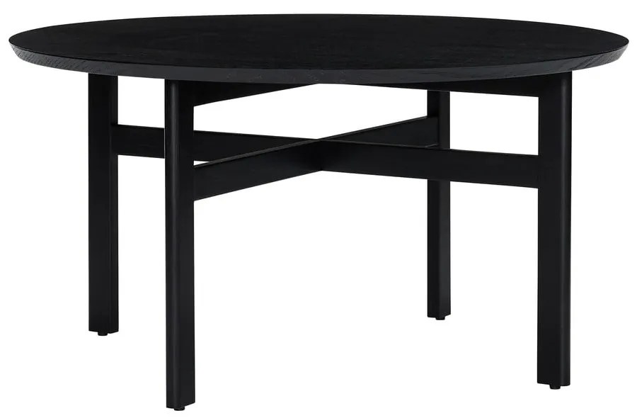 Măsuță de cafea neagră rotundă ø 80 cm Fjord – Hübsch