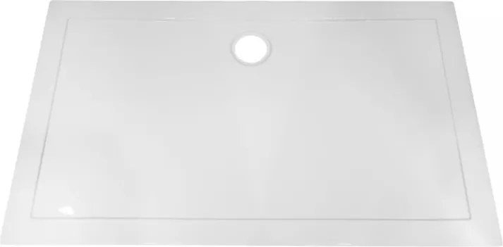 Aquamarin suport de duș dreptunghiular, 110 x 80 cm