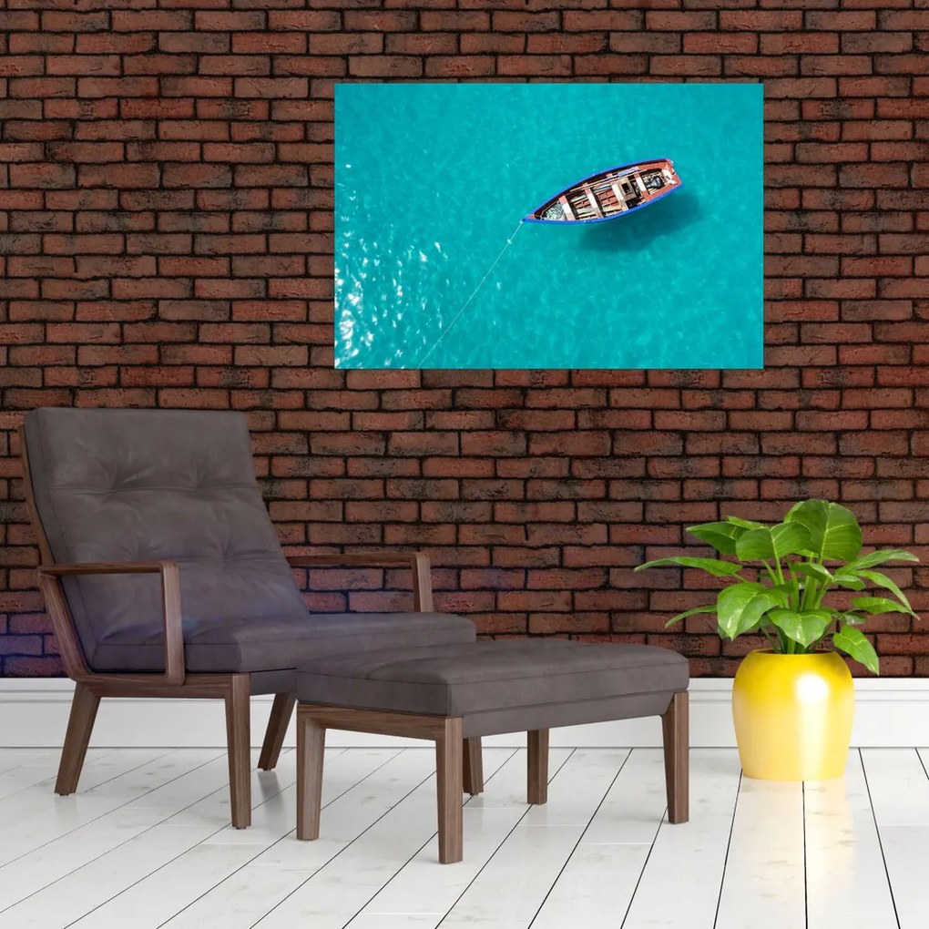 Tablou - Barcă de pescuit tradițională (90x60 cm)
