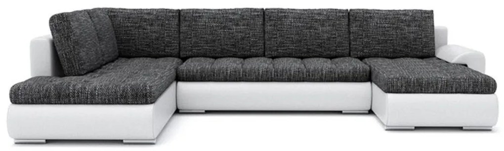 Supermobel Canapea extensibilă în formă de TALHA II, 300x75x200, jasmine 96/soft 17, dreapta
