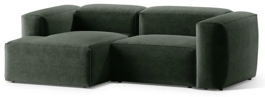 Colțar verde (cu colț pe partea stângă/cu șezlong) Bergamo – Cosmopolitan Design