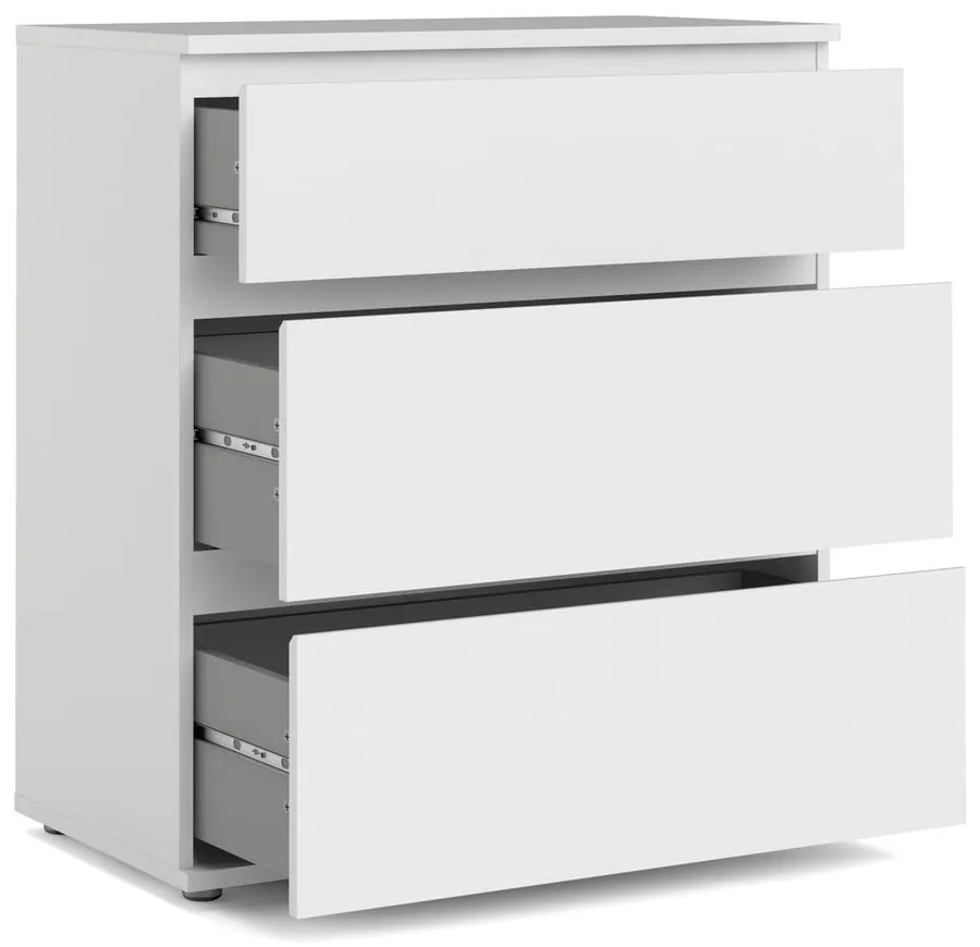 Comodă albă joasă 77x84 cm Nova – Tvilum