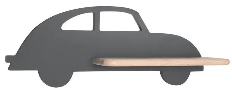 Aplică LED cu raft pentru copii CAR LED/5W/230V gri/lemn