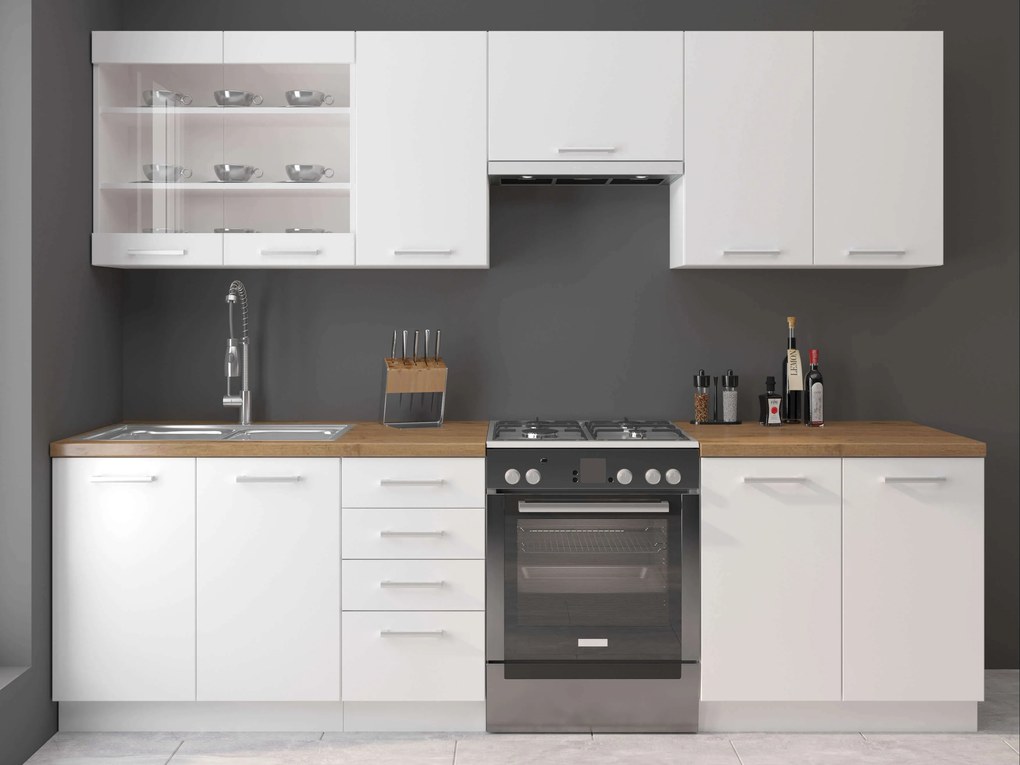 Dulap de bucătărie pentru alimente Edris 40 DK 210 2F (alb). 1032828