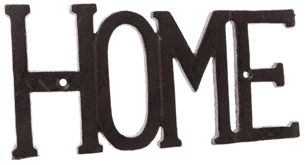 Decorațiune din fontă pentru perete Home negru,9,6 x 27 cm