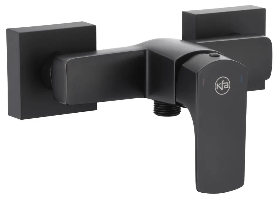Baterie de duș KFA Armatura 5536-010-81 MOKAIT negru mat