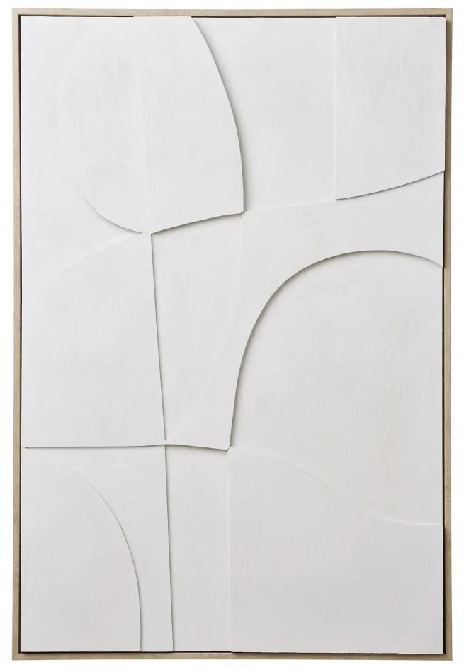 Madeline relief pe pânză, alb, nr.2 60x90 cm