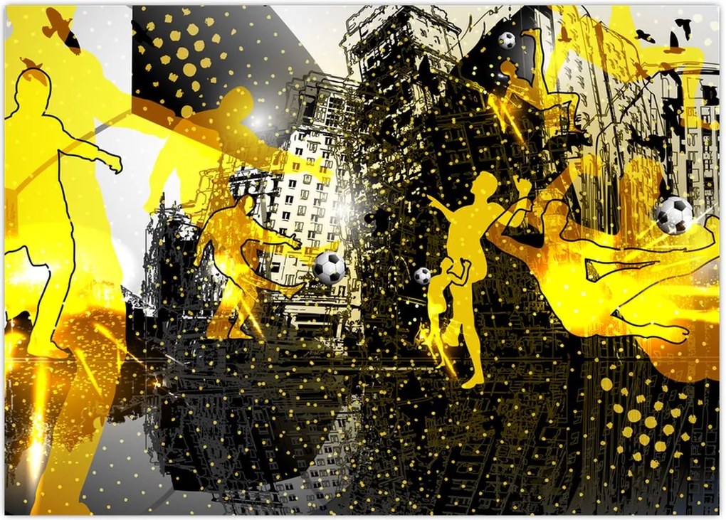 Tablou - Fotbal în marele oraș (70x50 cm)
