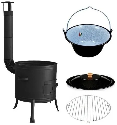 Set sobă cu ceaun de 10 L