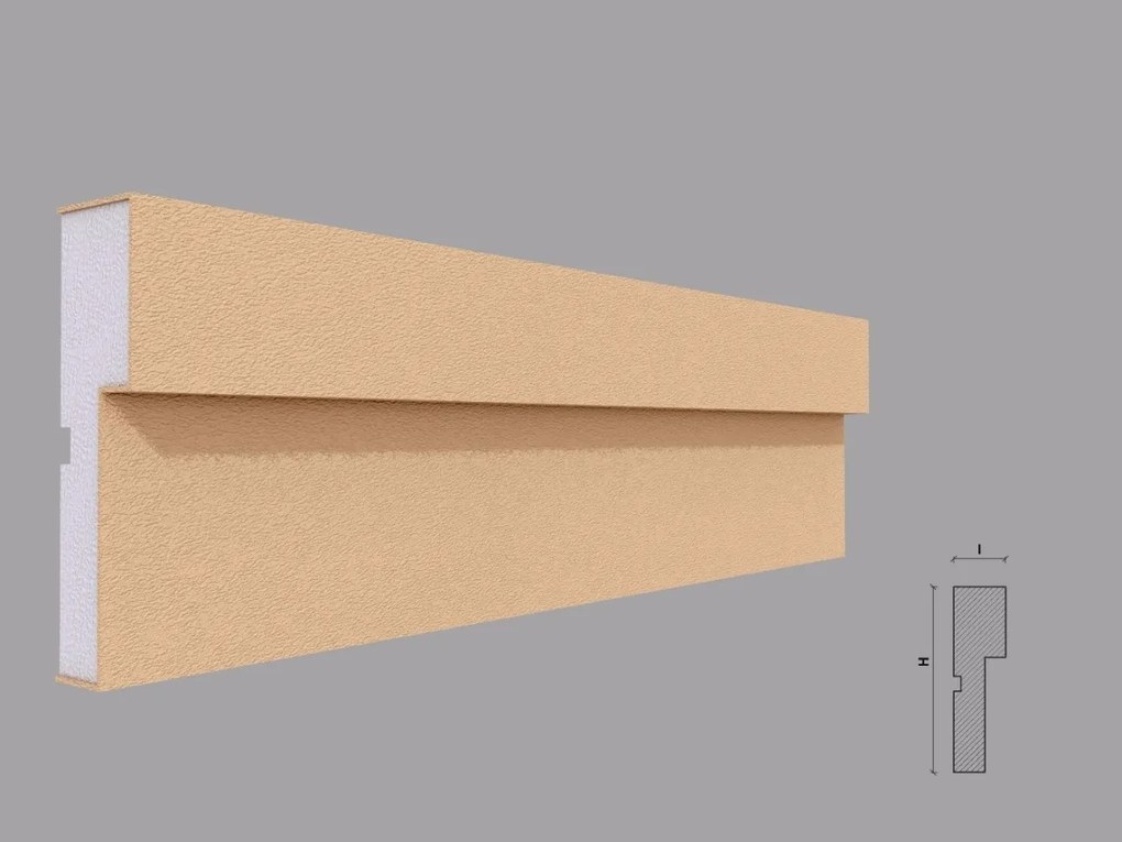 Ancadrament fereastra exterior FP111 dimensiuni 125x35x2000mm