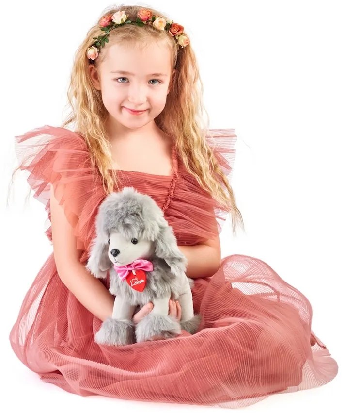 Lumpin Poodle gri Lily, 25 cm