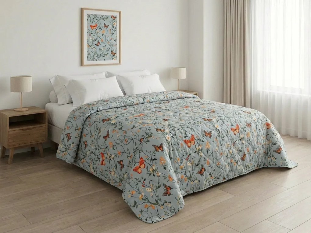 Cuvertura de pat MONARCH WINGS, albastru deschis Dimensiune: 220 x 240 cm