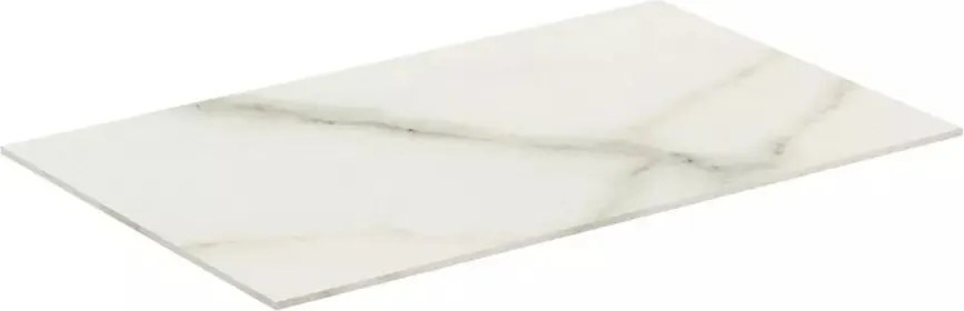 Blat ceramic pentru lavoar Ideal Standard Atelier Conca finisaj alb marmura 60 cm