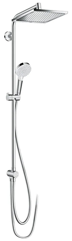 Set de dus E 240 Showerpipe Reno, EcoSmart 9 l min, crom Crom lucios