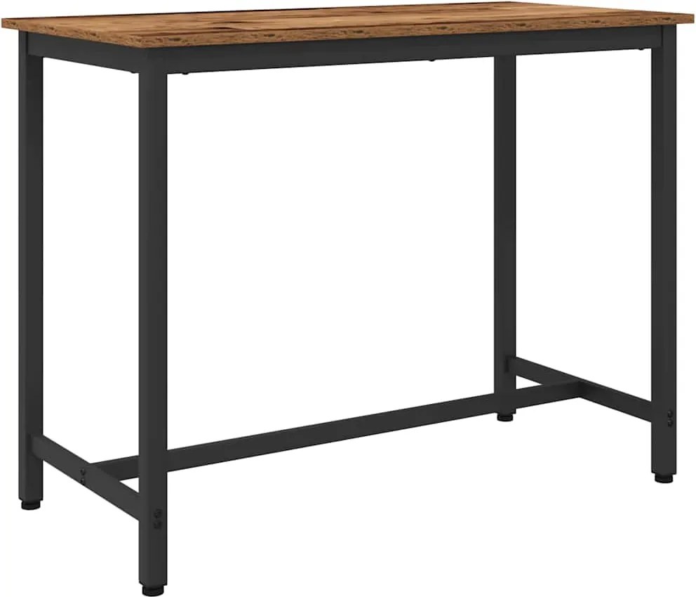 vidaXL masă Lemn vechi 100 x 50 x 76,5 cm Lemn ingineresc și oțel