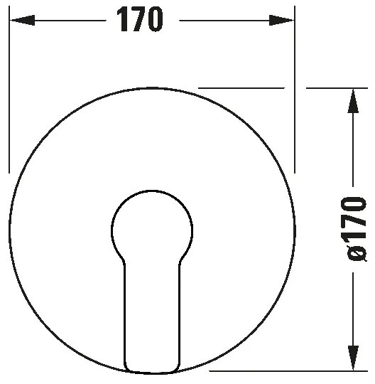 Duravit DC4210010046 - Baterie de duș pentru instalare încastrată D-CODE, negru mat