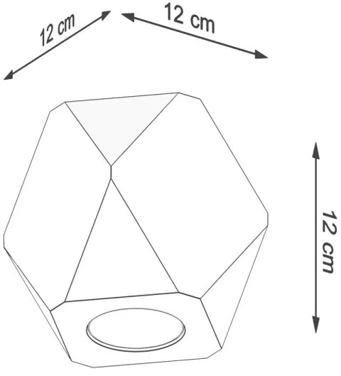 Plafonieră WOODY 1xGU10/40W/230V Sollux SL.1009