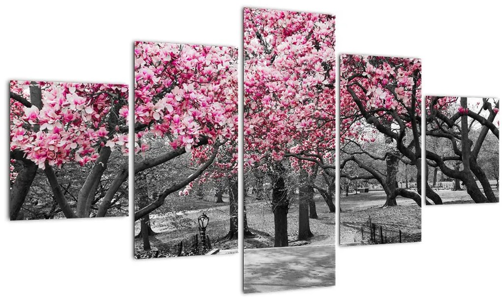 Tablou copacului magnolie (125x70 cm), în 40 de alte dimensiuni noi