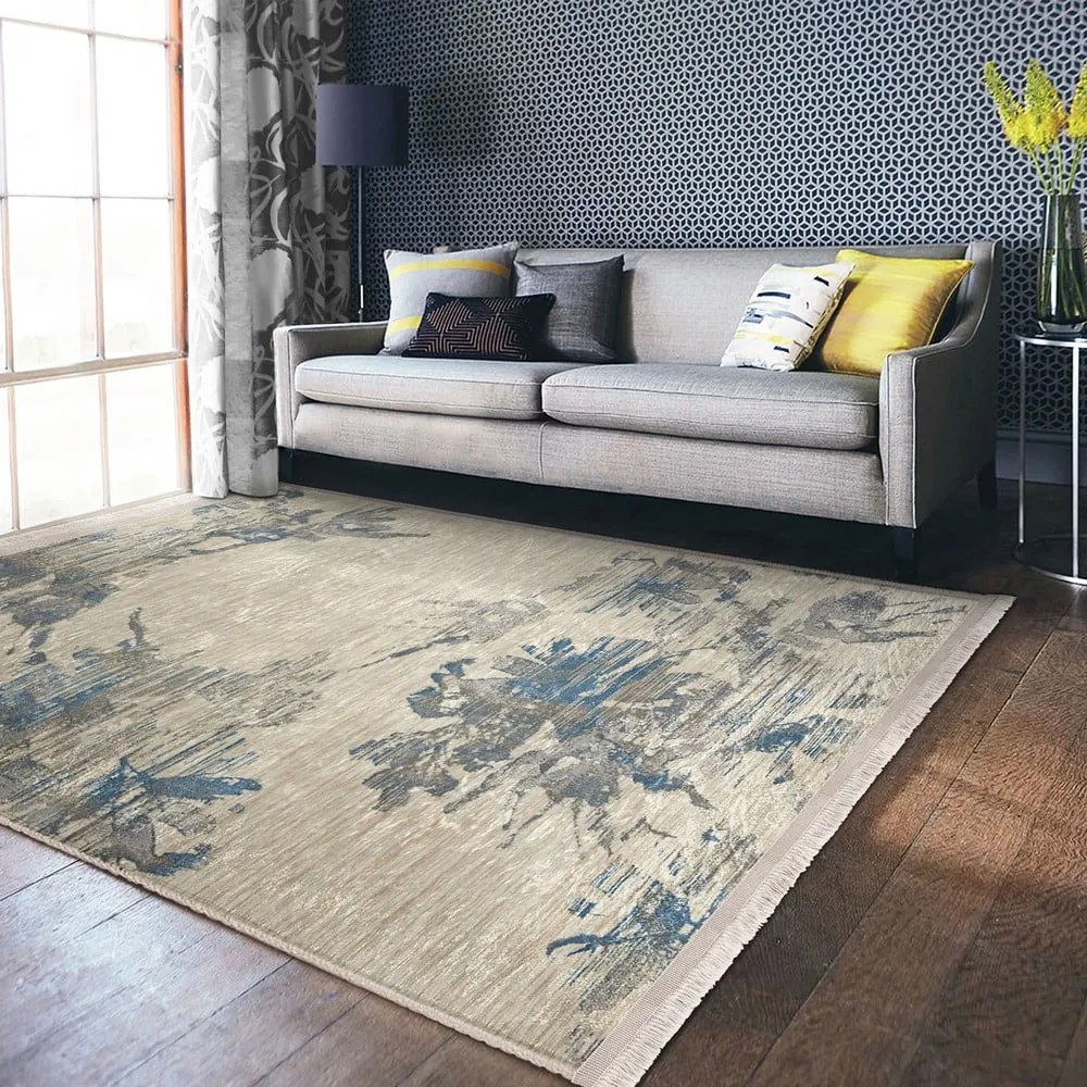 Covor albastru-bej 120x180 cm – Mila Home