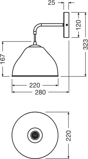 Osram - Aplica de perete CAMEL BELL 1xE14/5,5W/230V