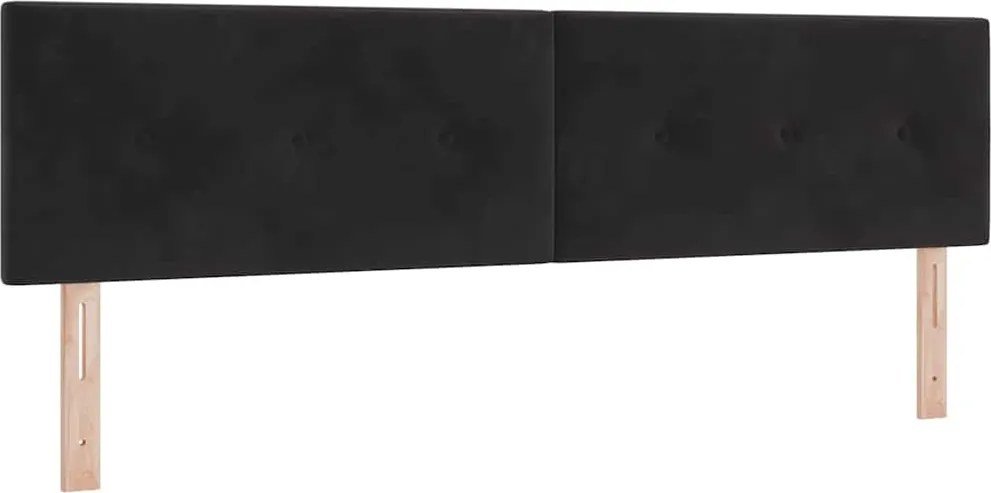 vidaXL Tăblie cap Negru 180 cm Catifea