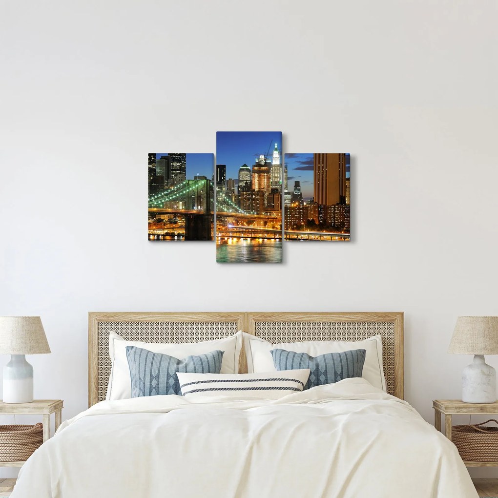 Tablou - Pod cu New York (90x60 cm)