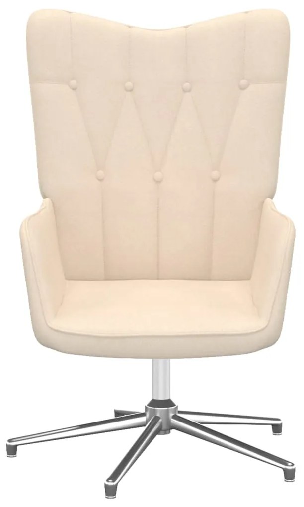 327591 vidaXL Scaun de relaxare, crem, material textil