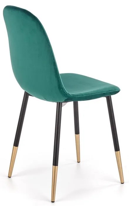 Scaun de bucaterie Noela, verde/negru