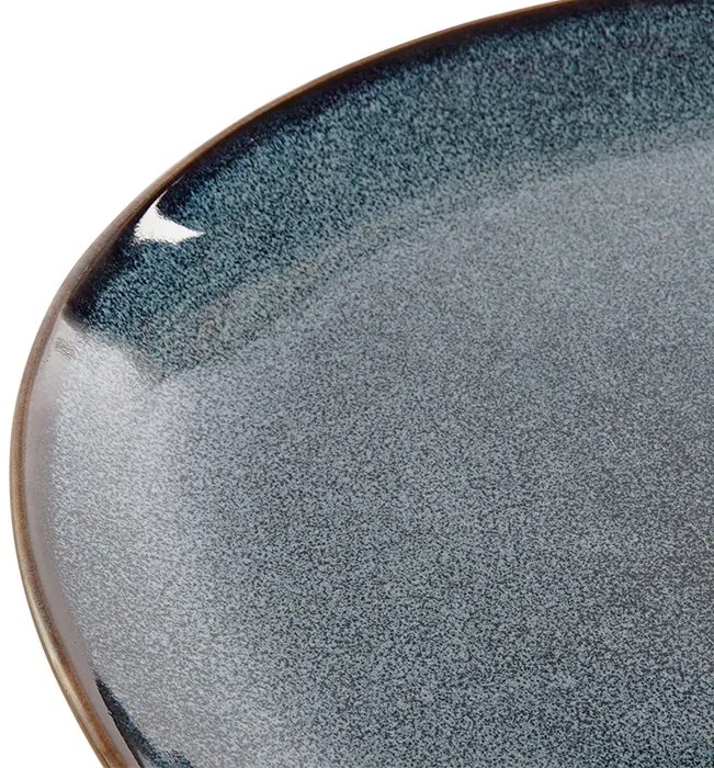 Platou Blue din ceramica 37x30 cm