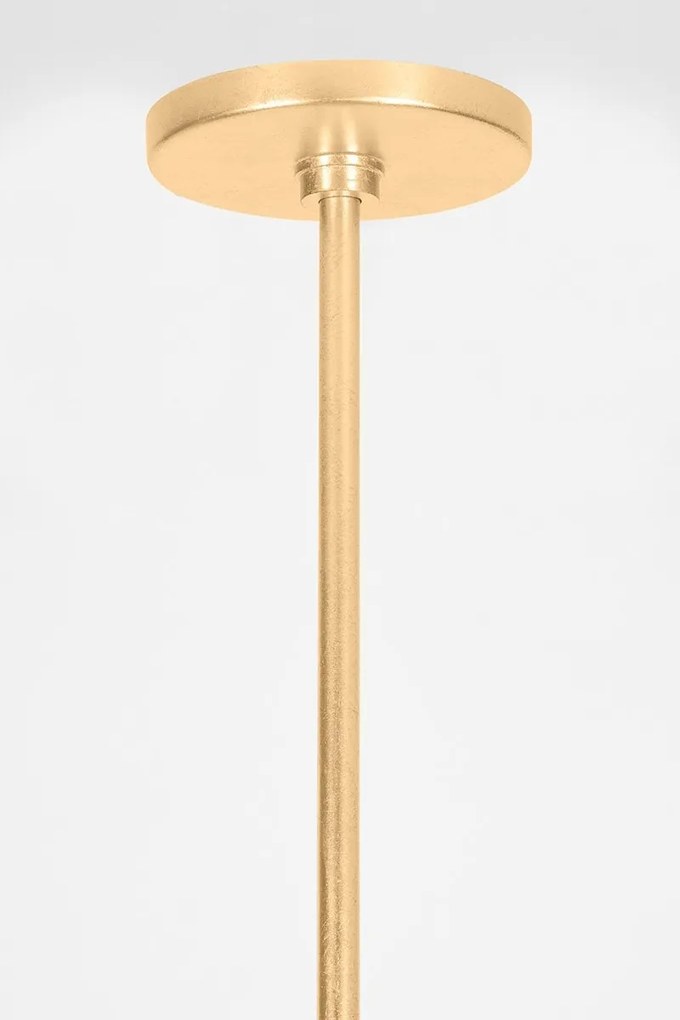 Lustra suspendata, Metal, Foita Auriu Vintage, BROOKHAVEN 39cm