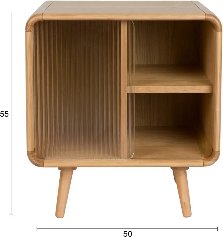 Măsuță auxiliară din lemn masiv 40x50 cm Rise – Zuiver