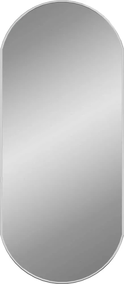 vidaXL Oglindă de perete, argintiu, 80x35 cm, ovală