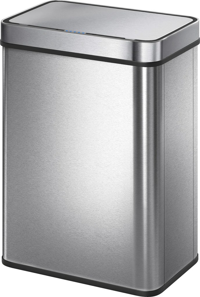 HOMCOM Coș de gunoi cu senzor 50 L cu capac cu închidere silențioasă, coș de gunoi automat din oțel inoxidabil, argintiu | Aosom Romania