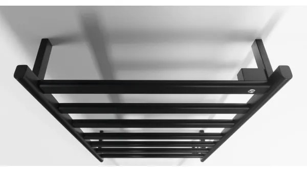 Sapho - Uscător electric pentru prosoape ELIAS, 105 W / 230 V, 49 x 73 cm, negru mat