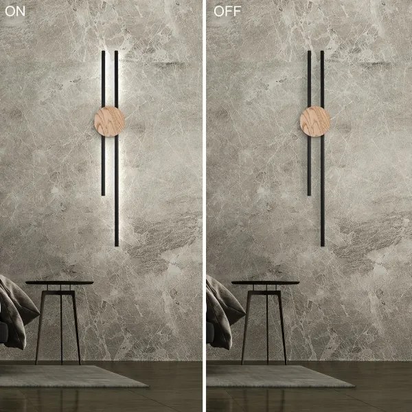 Aplică LED Brilagi WOODY LINE LED/12W/230V 120 cm stejar nuc