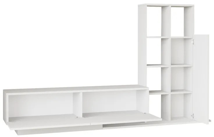 Set mobilier living Damon, Pako World, Alb, 140x29x39 cm
