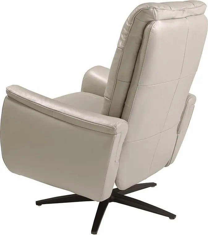Fotoliu design LUX cu functia relax Cowhide Grey leather